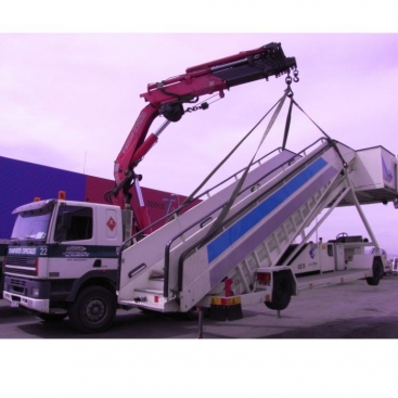 Truck crane, a multi-purpose vehicle.