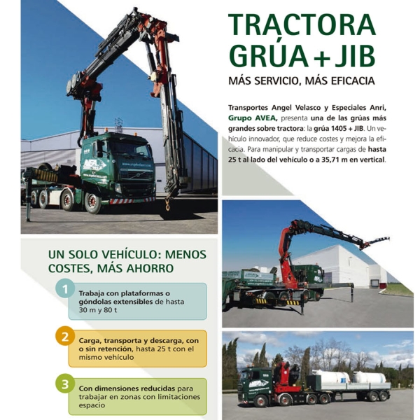 Tractor crane 1.405 + JIB
